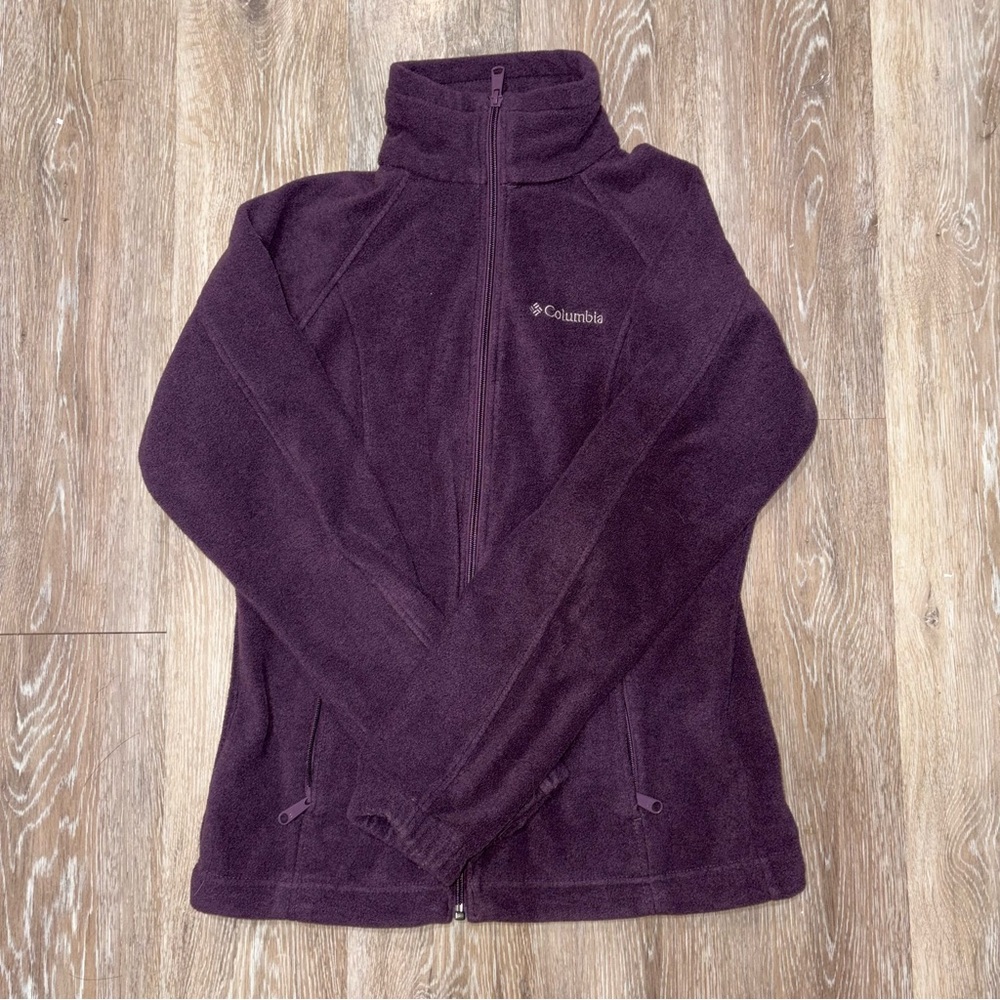Columbia Deep Purple Fleece Outerwear Size Small